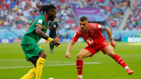 Por la mínima, Suiza la gana a Camerún en su debut mundialista en Qatar 2022