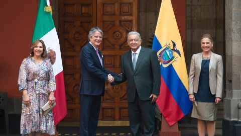 AMLO recibe visita oficial del presidente de Ecuador, Guillermo Lasso Mendoza