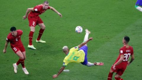 Con goles de Richarlison, Brasil venció  2-0 a Serbia en Qatar 2022