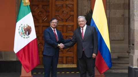 López Obrador recibe visita oficial de Gustavo Petro, presidente de Colombia