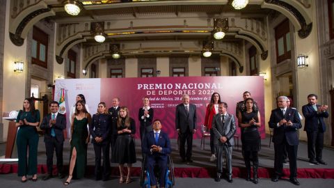 Presidente López Obrador entrega Premio Nacional de Deportes 2022