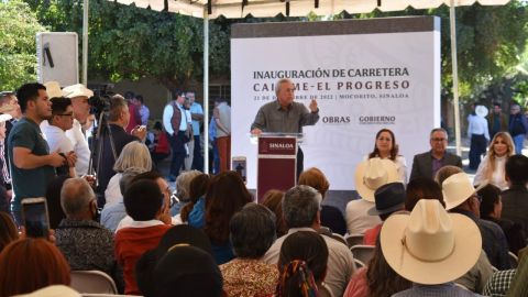 Inauguran la carretera El Progreso, Mocorito-Caitime Salvador Alvarado