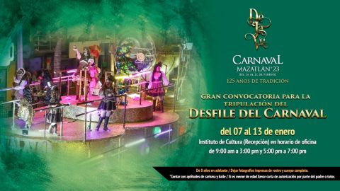 Invitan a participar en los desfiles y a tocar en Olas Altas en las noches de Carnaval en Mazatlán