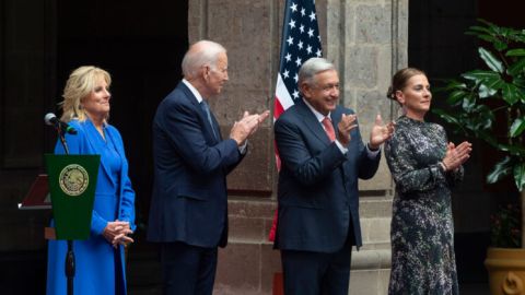 AMLO recibe en Palacio Nacional a Joseph Biden, presidente de Estados Unidos