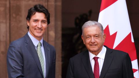 Presidente recibe visita oficial de Justin Trudeau, primer ministro de Canadá, en Palacio Nacional