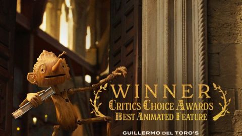Pinocho de Guillermo del Toro recibió el Critics Choice Award por 'Mejor Película Animada'