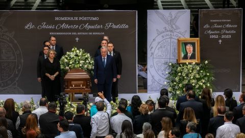 Rinden homenaje póstumo al ex gobernador Jesús Aguilar Padilla en Palacio de Gobierno