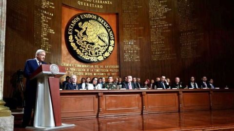 Lee el discurso del presidente  en el 106 Aniversario de la Promulgación de la Constitución de 1917, desde Querétaro
