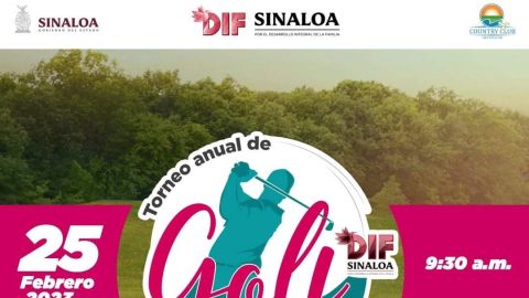 Gobierno del Estado y Sistema DIF invitan al Torneo Anual de Golf a Beneficio de Sinaloa