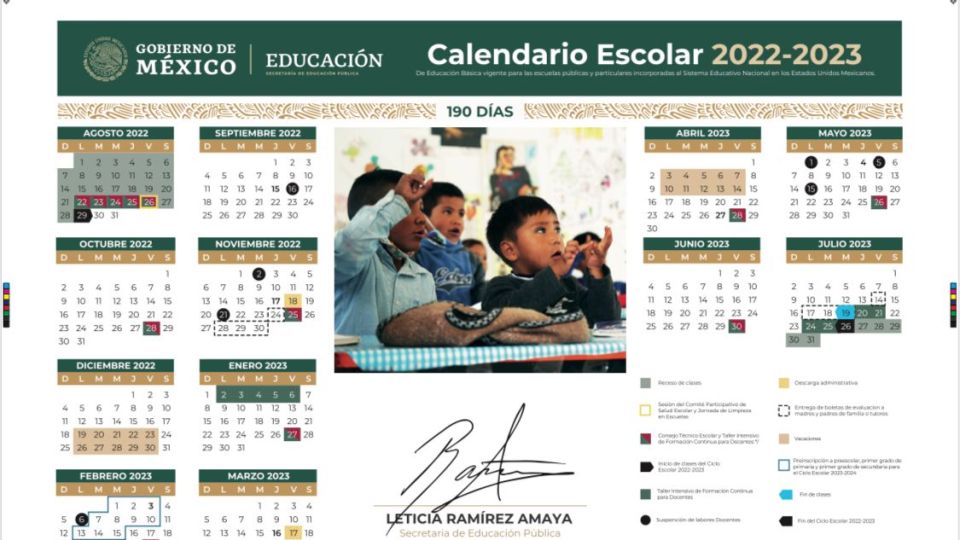 Anunció la SEPyC cambios para este semestre en el Calendario Escolar