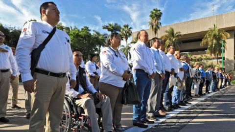 Conmemoran el 104 aniversario luctuoso del general Emiliano Zapata en la explanada de Palacio de Gobierno