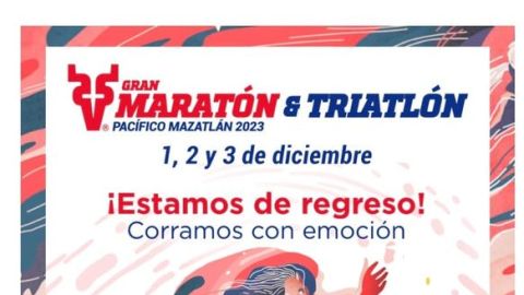 Preparan el Gran Maratón y Triatlón Pacífico de Mazatlán