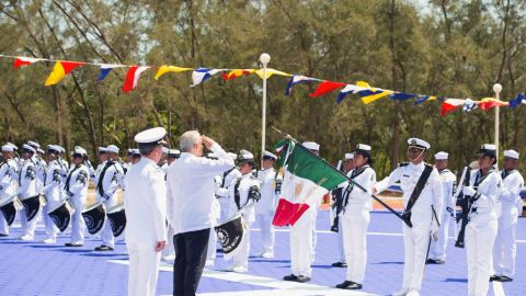 Secretaría de Marina es un pilar del Estado mexicano: AMLO; institución estará a cargo del Corredor Interoceánico