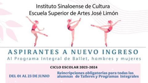 Abre el ISIC inscripciones para su Programa Integral de Ballet