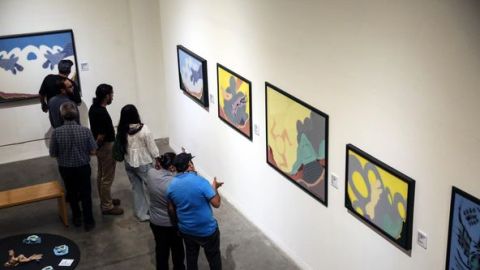Abre Héctor Monge su exposición "Retrospectiva y Lillyput", en la GAALS