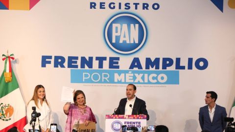 Xóchitl Gálvez y Santiago Creel se registran como aspirantes a la candidatura de "Va por México"