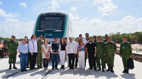 Llega a Cancún el primer vagón del Tren Maya