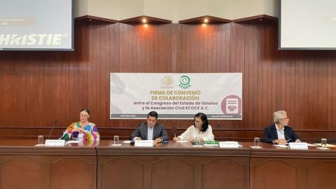 Firman acuerdo a favor del medio ambiente entre el Congreso de Sinaloa y ECOCE