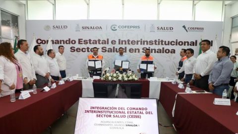 Instalaron el Comando Estatal e Interinstitucional del Sector Salud en Sinaloa