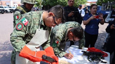56 armas han dejado los hogares al ser canjeadas en Salvador Alvarado, Mocorito y Badiraguato