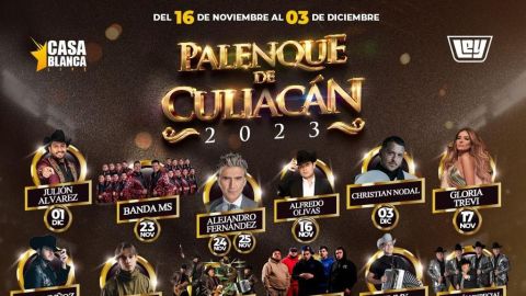 Presentan elenco oficial del Palenque de Culiacán de la Feria Ganadera 2023