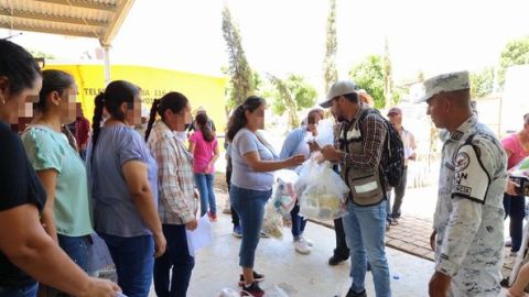 Llevan apoyo alimentario a San José de las Delicias y sus alrededores