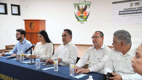 Rector de la UAS se reúne en la Unidad Regional Norte para ver medidas sanitarias y la defensa de la Autonomía