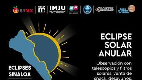 Invitan a observar el eclipse solar anular del próximo sábado en el Centro de Ciencias