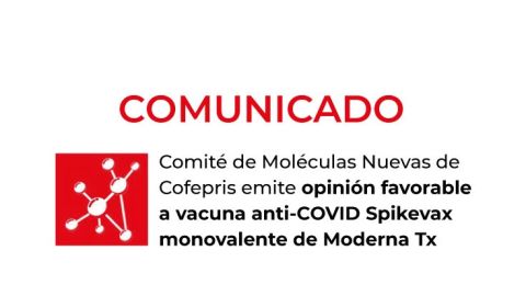 Cofepris emite opinión favorable a vacuna anti-COVID Spikevax de Moderna Tx
