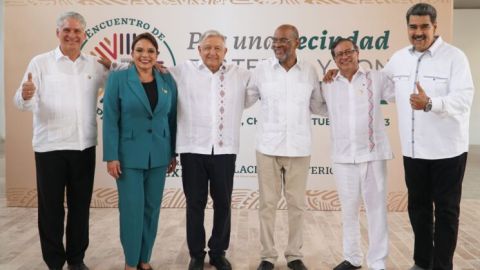 AMLO encabeza Encuentro con Presidentes en Palenque y llama a sumar esfuerzos para atender migración