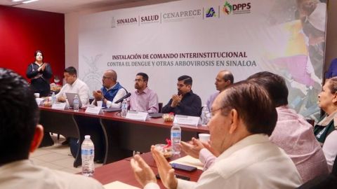 Instalan Comando Interinstitucional a fin de controlar y evitar el incremento de casos de dengue en Sinaloa