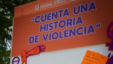 Realizan la actividad "Cuenta tu historia de violencia" en el Parque Revolución en Culiacán