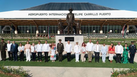 AMLO inauguró Aeropuerto Internacional Felipe Carrillo Puerto en Tulum