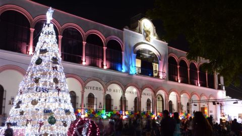 UAS realizó su tradicional encendido del árbol y festival navideño