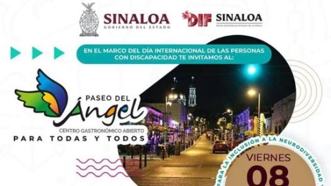 Invitan al "Paseo del Ángel, para todos" en Culiacán