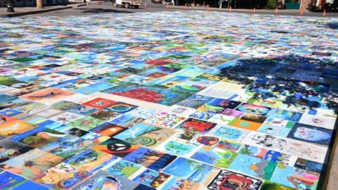 Inauguran en Mocorito el Mosaico Artístico Monumental "Por la Paz y el Medio Ambiente"