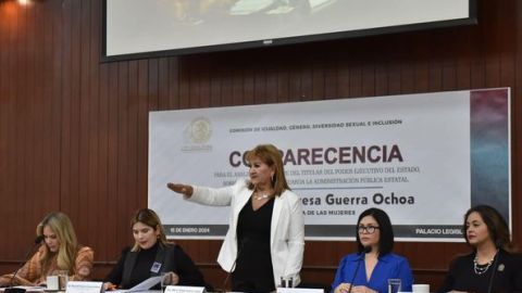 Comparece la Secretaria de las Mujeres, Teresa Guerra Ochoa, ante el Congreso del Estado
