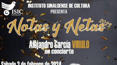 Virulo se presentará en Culiacán el 3 de febrero con el espectáculo "Notas y netas 2023"