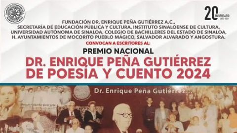 Sigue abierta la convocatoria al 20º Premio Enrique Peña Gutiérrez de Poesía y Cuento
