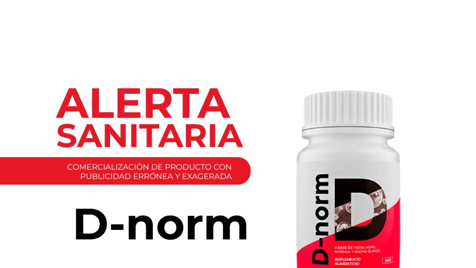 Alertan por producto engaño "D-norm" para personas con diabetes