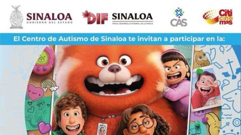 Invitan a la sexta función de cine azul inclusivo en Culiacán