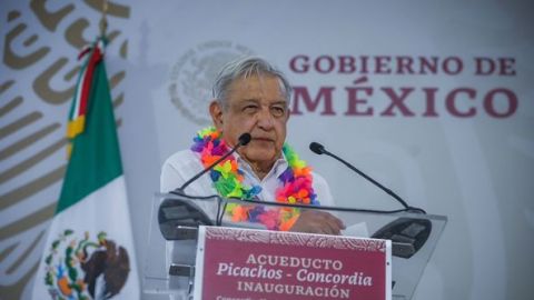 AMLO inauguró el Acueducto Picachos-Concordia en Sinaloa