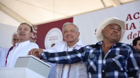 AMLO inauguró Acueducto Yaqui en Sonora