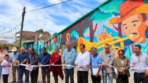 El programa "Sinaloa con Encanto Rural" embelleció a Aguacaliente de Gárate en Concordia